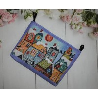 Косметичка для вышивки бисером или нитками «Зимний город КОС-26» (Косметичка или набор)